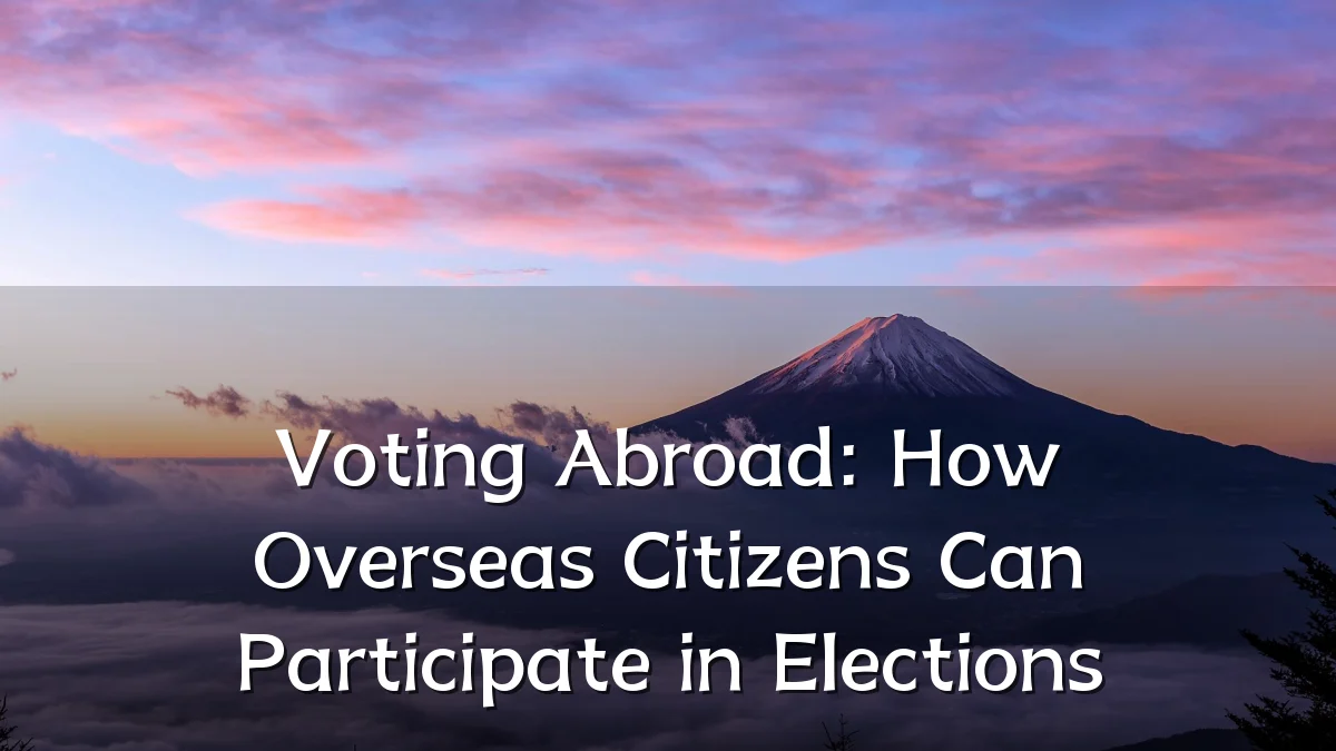 Voting Abroad: How Overseas Citizens Can Participate in Elections