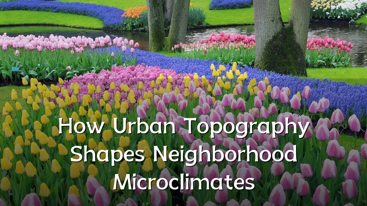 How Urban Topography Shapes Neighborhood Microclimates
