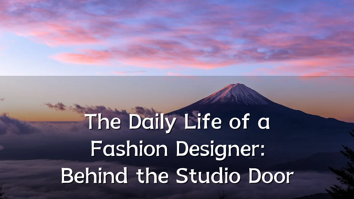 The Daily Life of a Fashion Designer: Behind the Studio Door