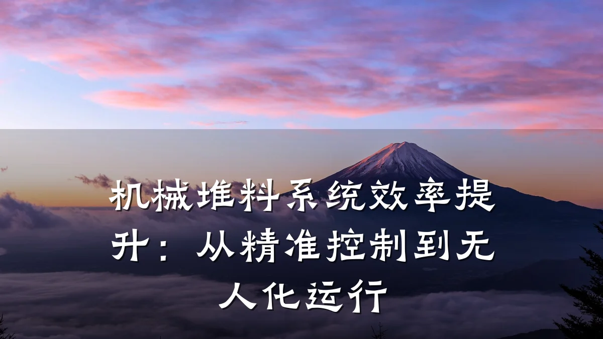 机械堆料系统效率提升：从精准控制到无人化运行