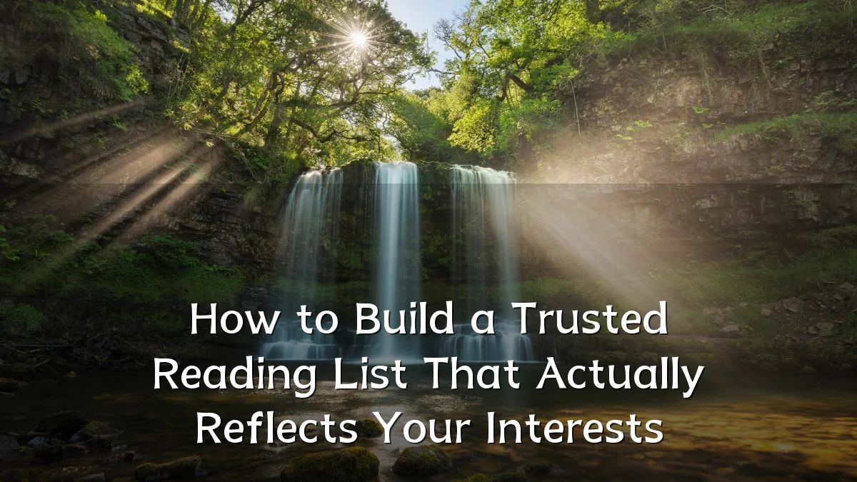 How to Build a Trusted Reading List That Actually Reflects Your Interests