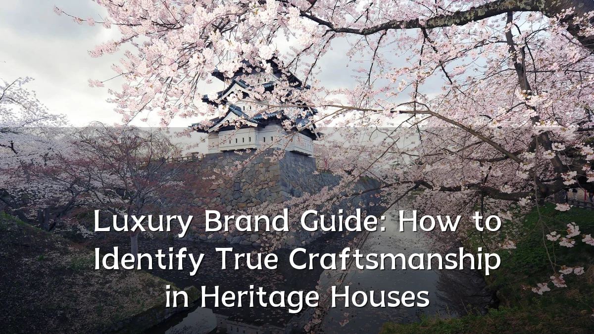 Luxury Brand Guide: How to Identify True Craftsmanship in Heritage Houses